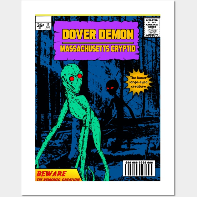 Dover Demon comic Wall Art by theanomalius_merch